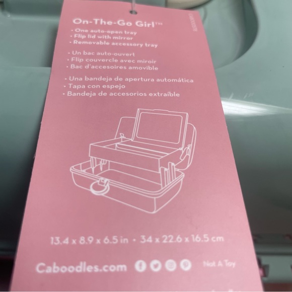 BNWT RETRO CABOODLES ON THE GO LARGE MAKEUP CASE - Picture 14 of 16